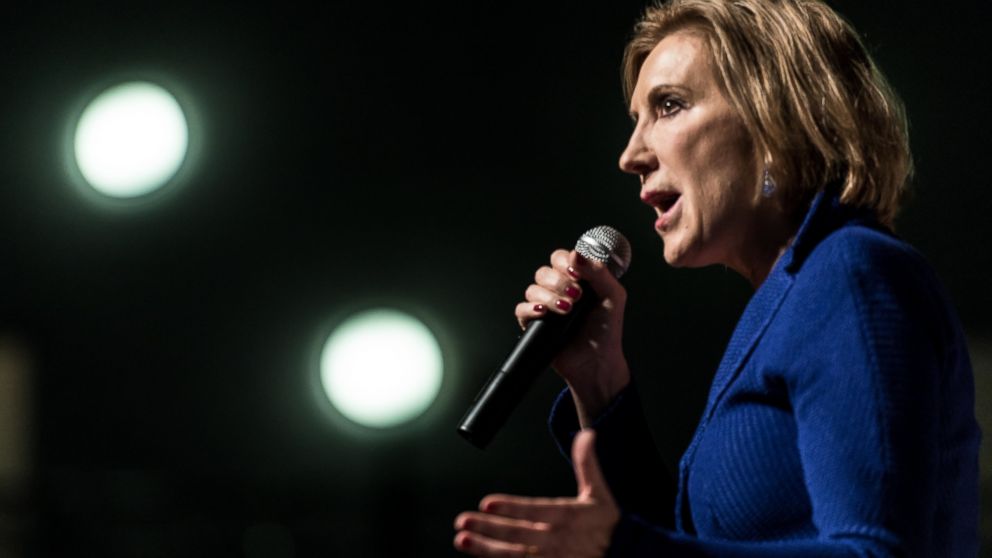 Republican presidential candidate Carly Fiorina speaks to voters at a town hall meeting, Oct. 2, 2015 in Aiken, S.C. 