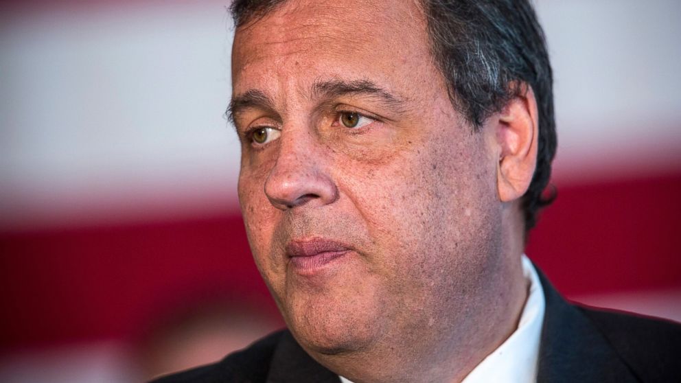 PHOTO: New Jersey Governor and Republican presidential hopeful Chris Christie speaks at Rutgers University to express his opposition to President Obama's Iran deal, Aug. 25, 2015 in New Brunswick, New Jersey. 