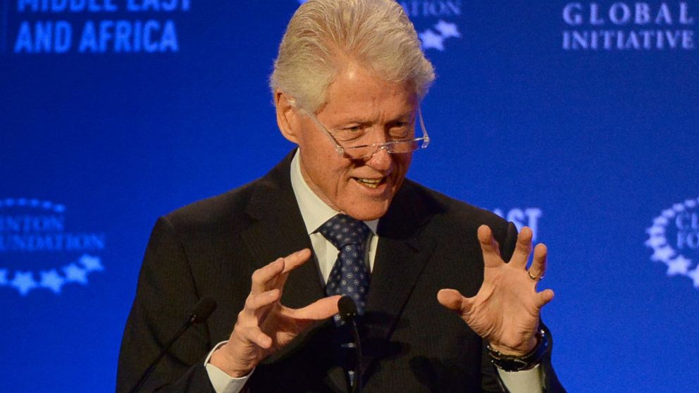 PHOTO: Bill Clinton delivers a speech during the opening session of the CGI Middle East and Africa on May 6, 2015 in Marrakesh, Morocco.