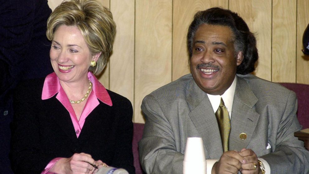 PHOTO: First Lady Hillary Rodham Clinton and the  Reverend Al Sharpton attend the annual Martin Luther King Jr. Public Policy Forum in New York City, Jan. 17, 2000.