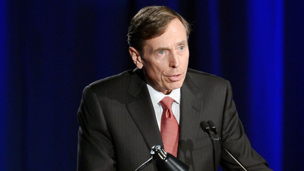 Former CIA director and retired four-star general General David Petraeus makes his first public speech since resigning as CIA director at University of Southern California dinner for students Veterans and ROTC students on March 26, 2013 in Los Angeles, Calif.
