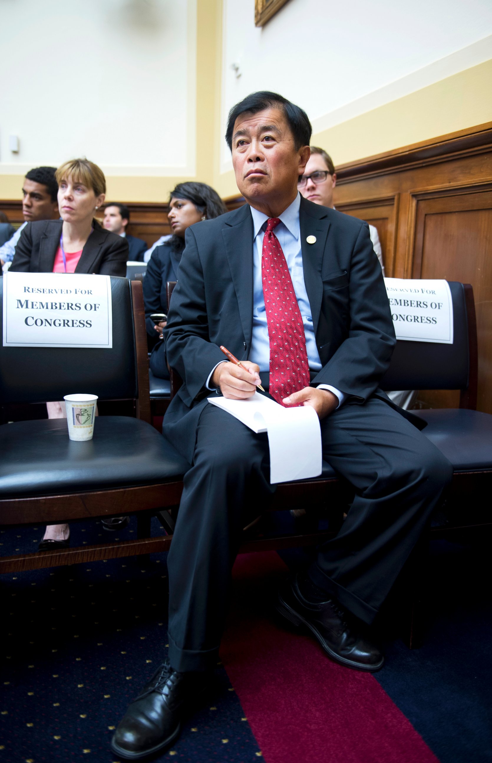 PHOTO: Former Rep. David Wu, D-Ore., attends a House Foreign Affairs Committee hearing in Rayburn Building on the Obama administration's response to Syria's alleged use of chemical weapons.