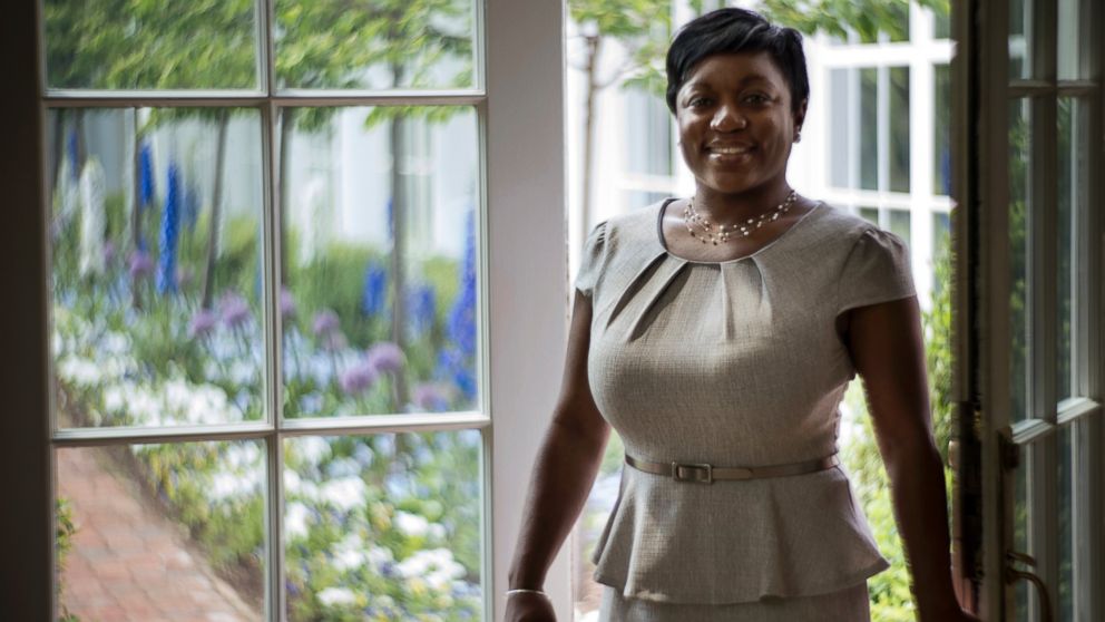 PHOTO: Deesha Dyer, 37, poses for a portrait at the White House in Washington, May 6, 2015. 