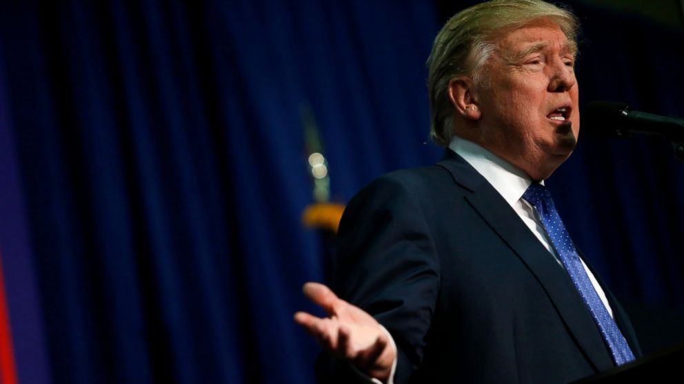Republican presidential candidate Donald Trump speaks to supporters at a rally, Oct. 21, 2016, at the Western North Carolina Agricultural Center in Fletcher, North Carolina. 