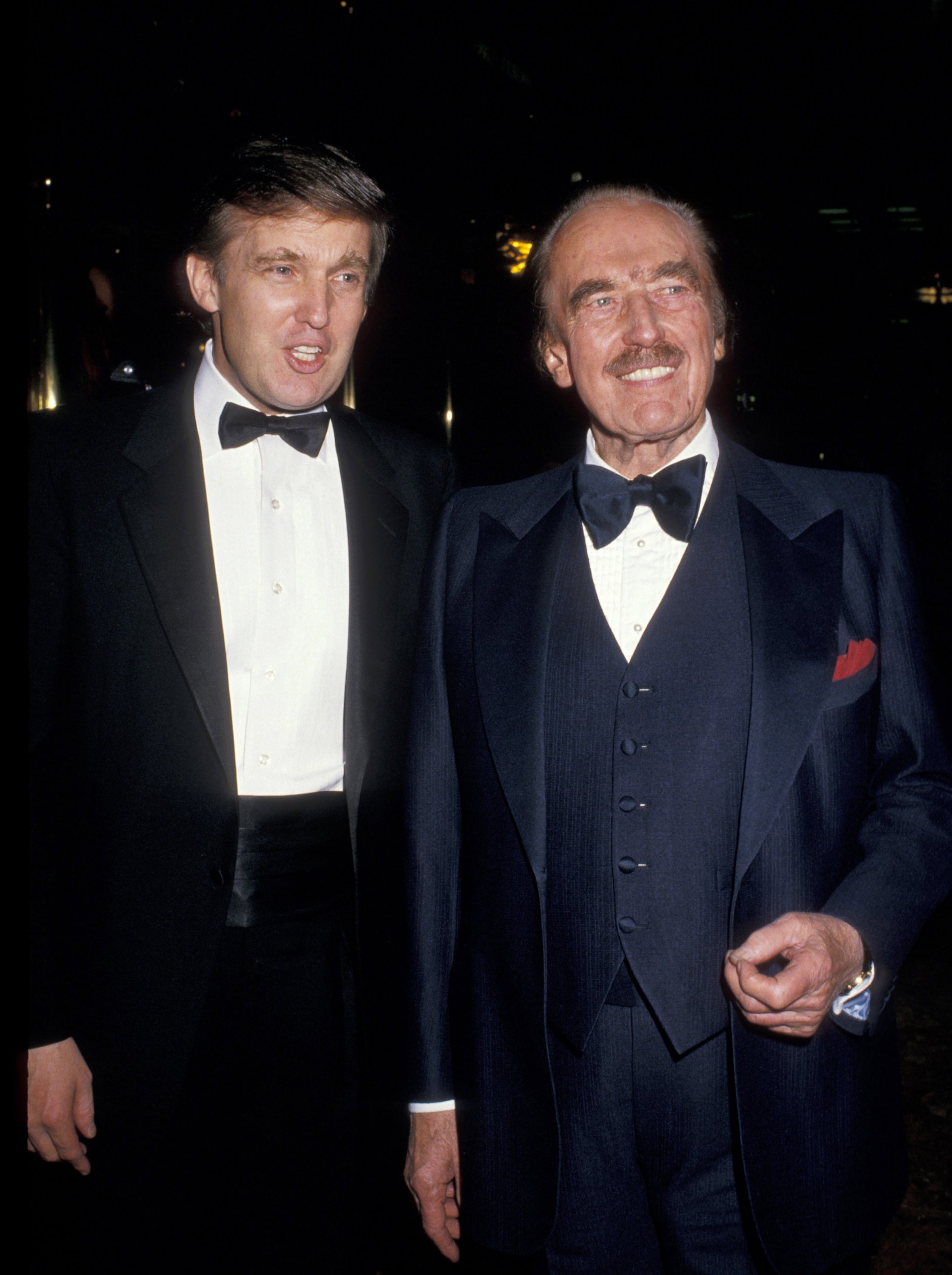 PHOTO: Donald Trump and Fred Trump are pictured during Donald Trump Celebrates His Book "The Art of The Deal" at Trump Towers Atrium in New York City. 