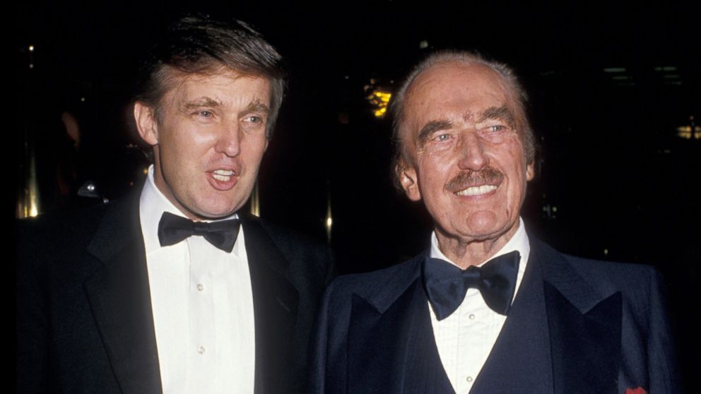 PHOTO: Donald Trump and Fred Trump are pictured during Donald Trump Celebrates His Book "The Art of The Deal" at Trump Towers Atrium in New York City. 