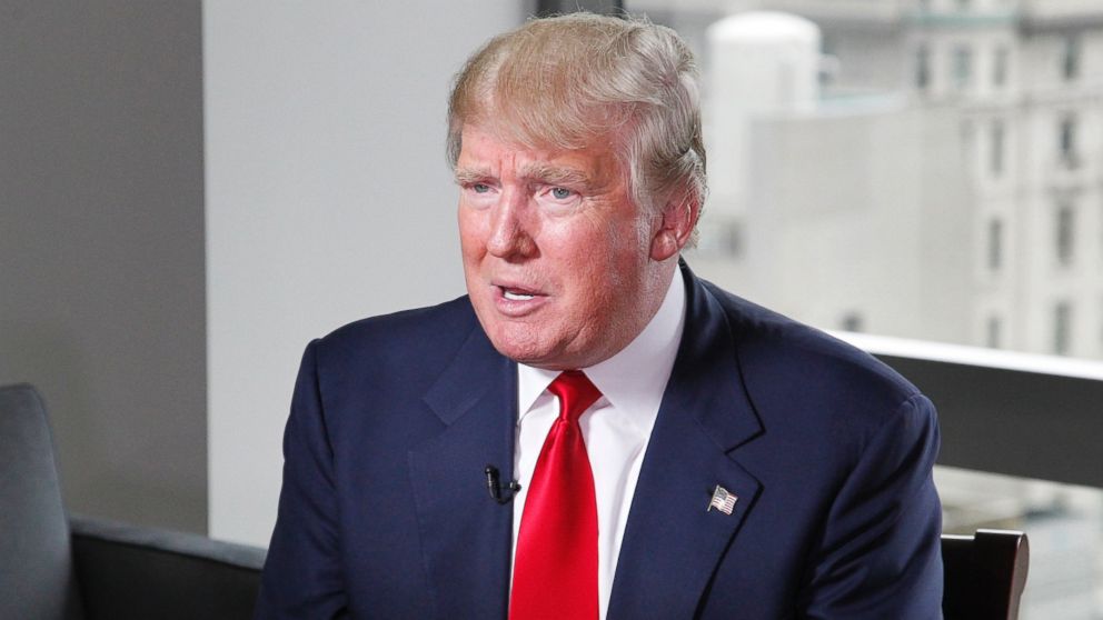 Donald Trump sits down with George Stephanopoulos for an interview in New York City after concluding his Trump Tower announcement that he was joining the race for the White House, June 16, 2015.