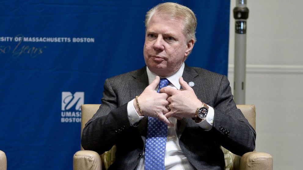 PHOTO: Seattle Mayor Ed Murray speaks at Municipal Strategies for Financial Empowerment, a public forum hosted by Boston Mayor Martin J. Walsh at UMass Campus Center on March 22, 2015 in Boston.