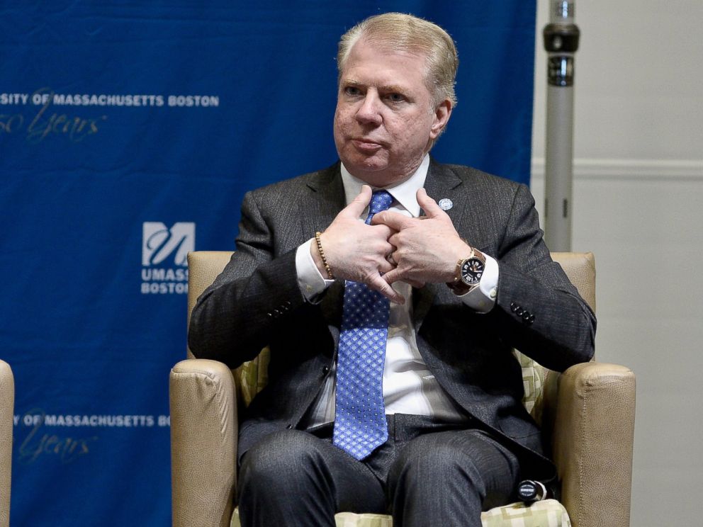 PHOTO: Seattle Mayor Ed Murray speaks at Municipal Strategies for Financial Empowerment, a public forum hosted by Boston Mayor Martin J. Walsh at UMass Campus Center on March 22, 2015 in Boston.