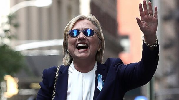 hillary blue sunglasses