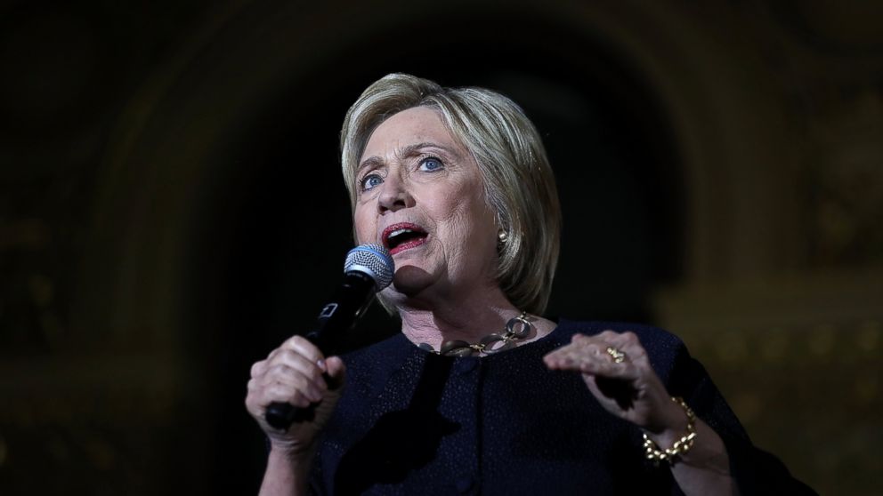 Hillary Clinton speaks during a campaign event, May 26, 2016, in San Francisco, California.