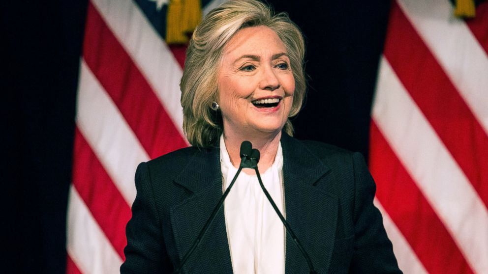 Democratic presidential candidate Hillary Clinton speaks at The New School, July 13, 2015, in New York. 