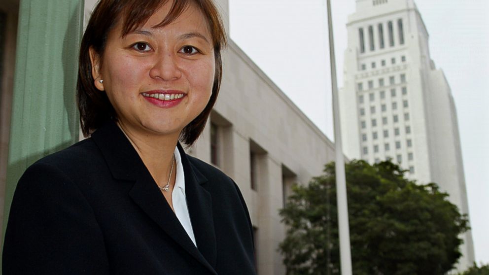 PHOTO:Jacqueline Nguyen is photographed outside the court, Aug. 15, 2002, in Los Angeles. 