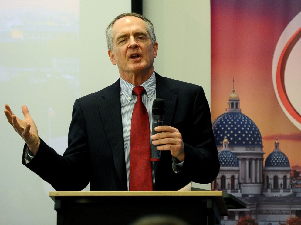 PHOTO: Jared Taylor speaks during the International Russian Conservative Forum in Saint-Petersburg on March 22, 2015.