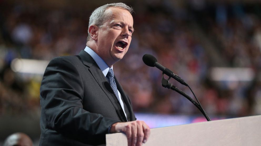 Gen. John Allen, former commander of the International Security Assistance Forces, speaks during the Democratic National Convention (DNC) in Philadelphia, July 28, 2016. 