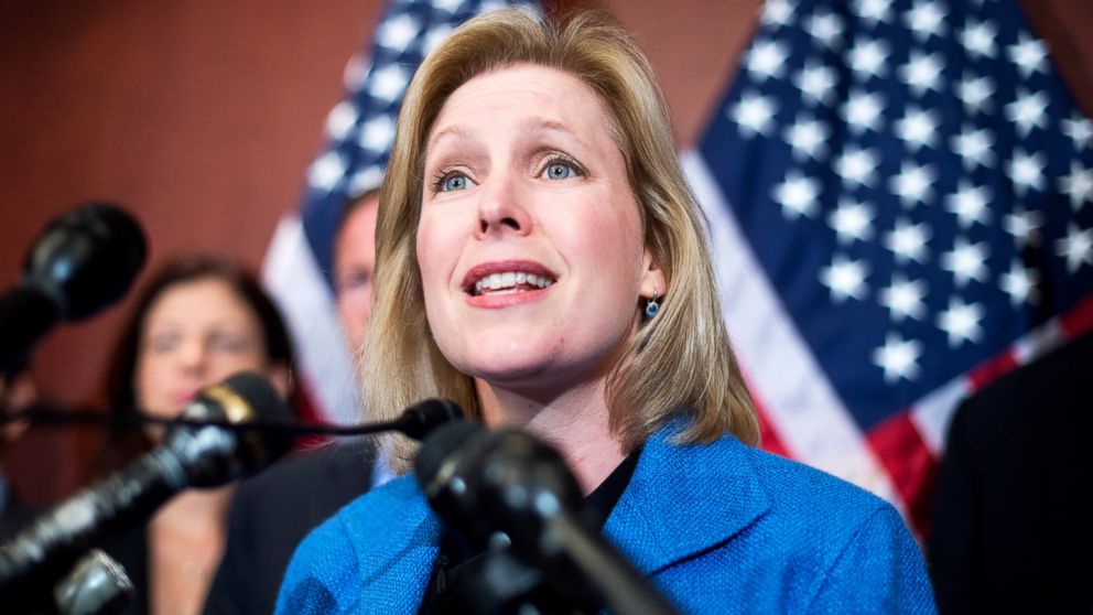 PHOTO: Sen. Kirsten Gillibrand, D-N.Y., speaks during a news conference to introduce legislation that aims to curb sexual assaults at universities, July 30, 2014, in Washington. 