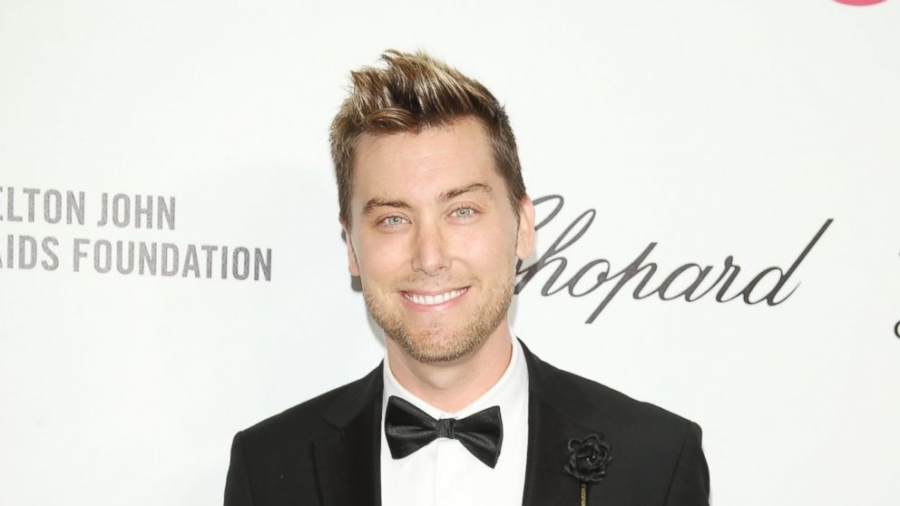 Lance Bass arrives at the 22nd Annual Elton John AIDS Foundation's Oscar viewing party held on March 2, 2014. 