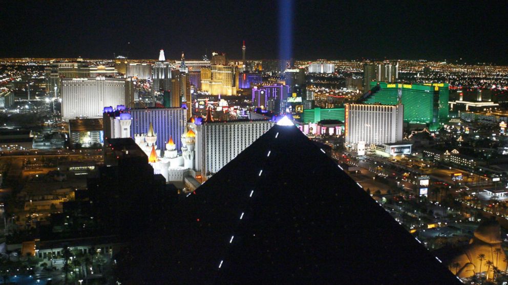 The skyline during Las Vegas Strip at Night at Las Vegas in Las Vegas.