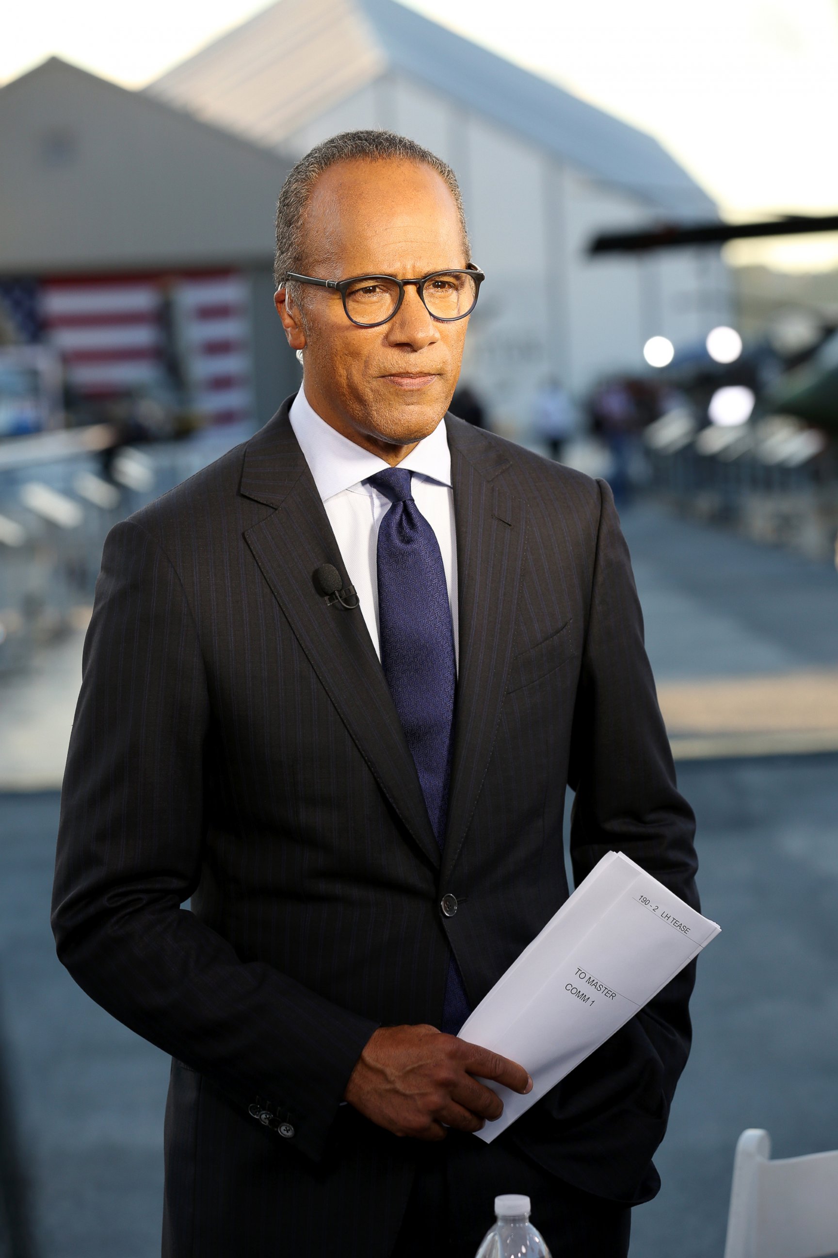 PHOTO: Lester Holt is pictured at "Commander-In-Chief Forum" on Sept. 7, 2016. 