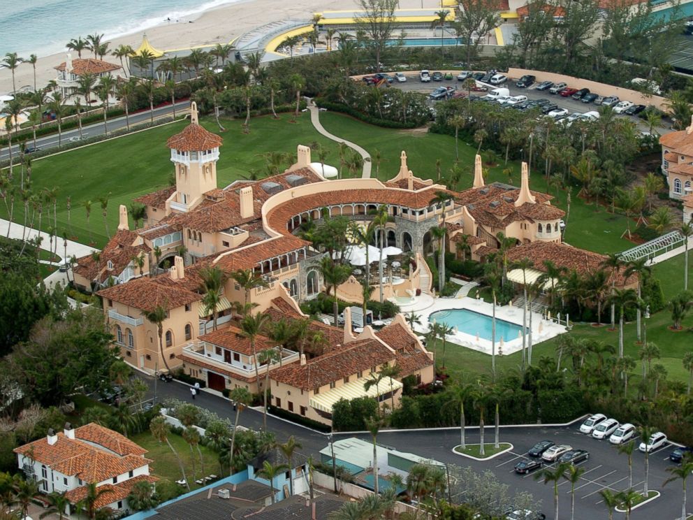 PHOTO: Aerial view of Mar-a-Lago is seen here in Palm Beach, Florida.
