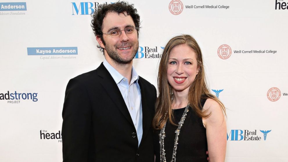 Marc Mezvinsky and Chelsea Clinton attend The Headstrong Project's 3rd annual Words of War event at One World Trade Center, Oct. 19, 2015 in New York City.  