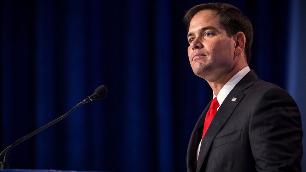 In this file photo, Senator Marco Rubio speaks at the 2013 Values Voter Summit, held by the Family Research Council, on Oct. 11, 2013 in Washington, D.C. 