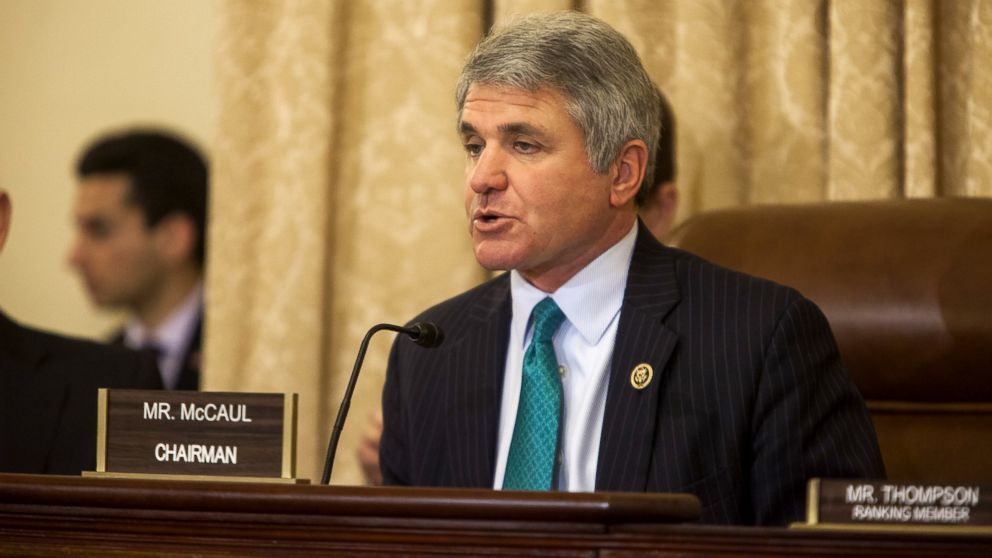 Rep. Michael McCaul delivers his opening remarks during a House Committee of Homeland Security hearing on terrorist threats in the world in Washington, Feb. 11, 2015.
