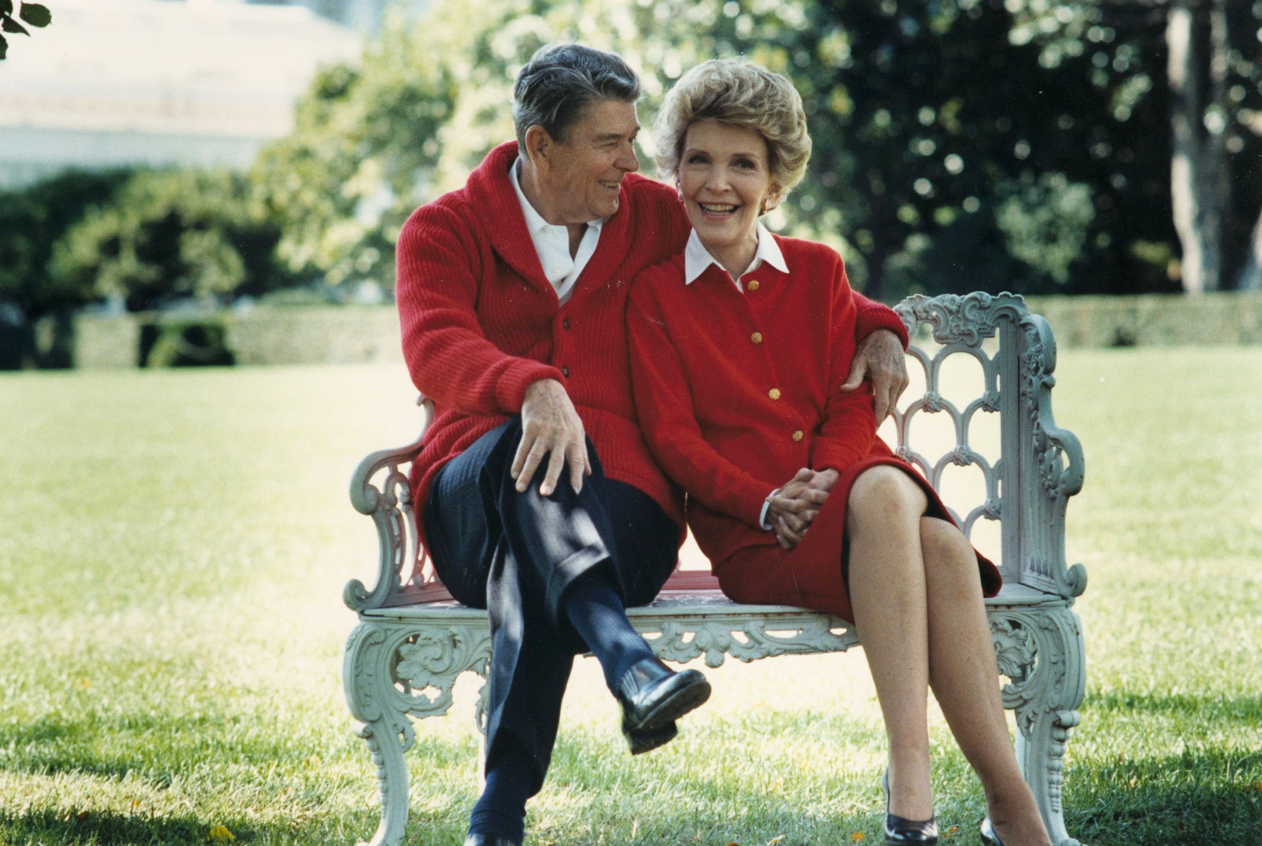 PHOTO:Ronald Reagan and First Lady Nancy Reagan share a moment in this undated file photo. 