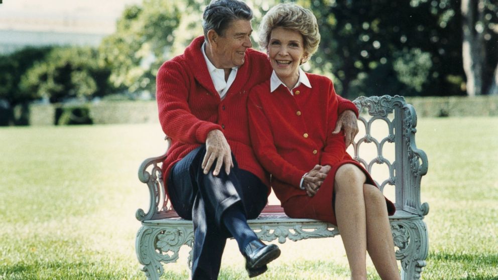 PHOTO:Ronald Reagan and First Lady Nancy Reagan share a moment in this undated file photo. 
