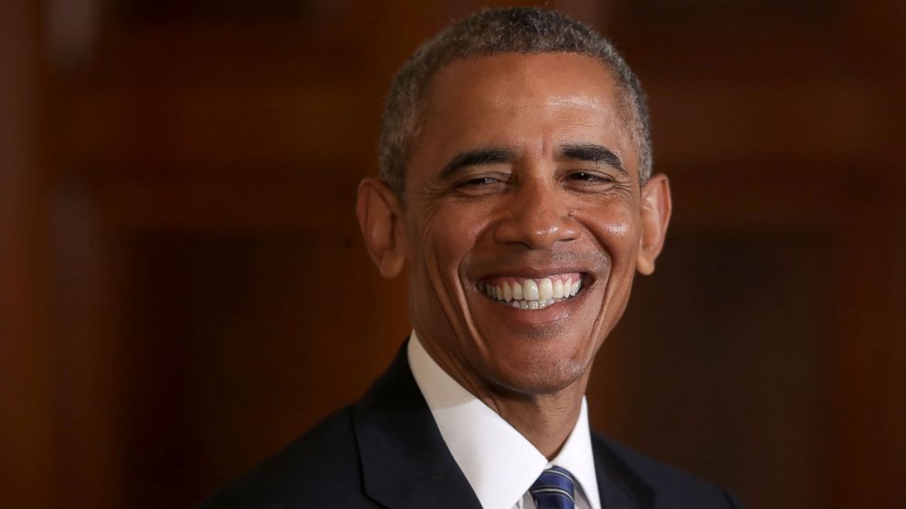 President Barack Obama smiles at the White House, Aug. 2, 2016, in Washington.