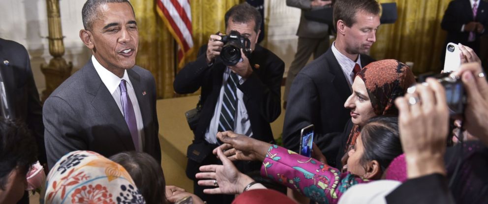 Chants of '4 More Years' for President Obama at White 