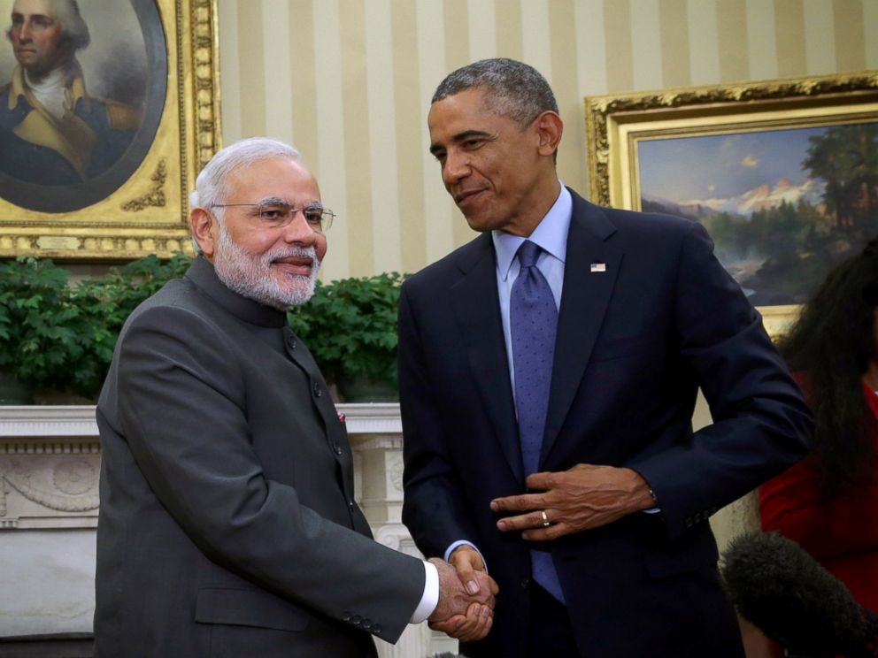PHOTO: President Barack Obama meets with Indian Prime Minister Narendra Modi in the Oval Office of the White House, Sept. 30, 2014, in Washington.