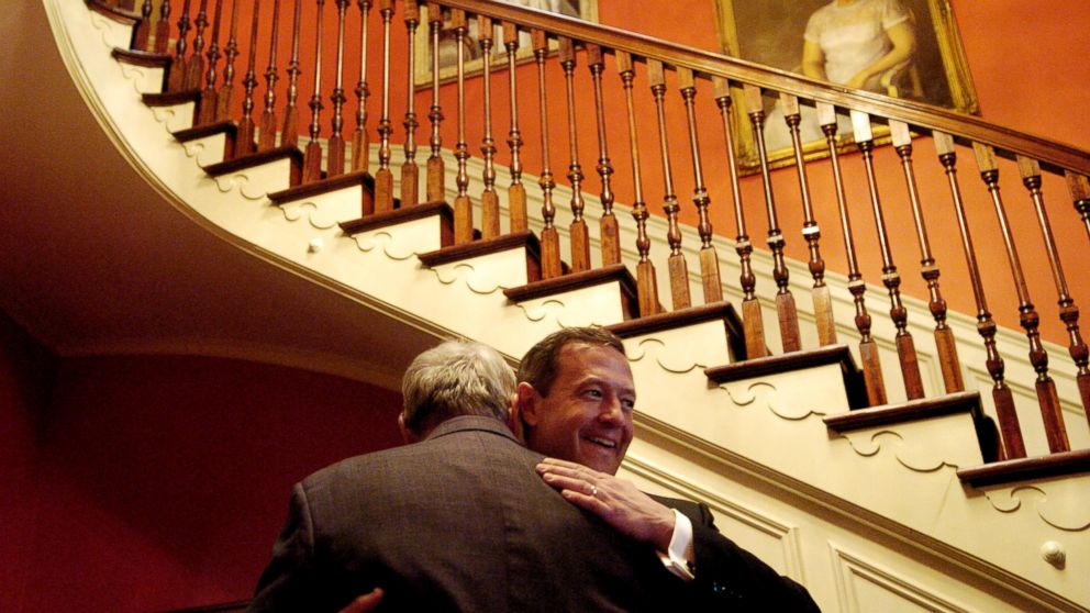 Maryland Governor Martin O'Malley greets folks as they visit the Governor's Mansion in Annapolis, Md. on Jan. 17, 2007.