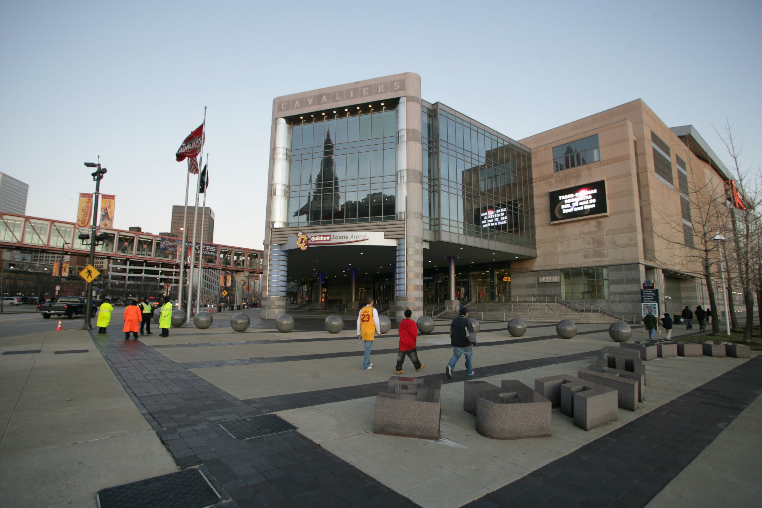 PHOTO: Daytime shot of the exterior of The Quicken Loans Arena in Cleveland, Dec. 28, 2008.