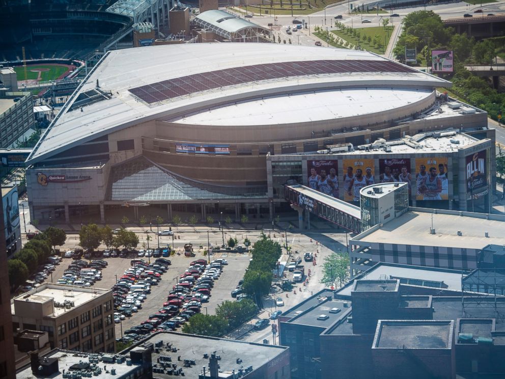 PHOTO: The Quicken Loans Arena, home of the Cleveland Cavaliers and where the RNC will be hosted, is seen downtown in Cleveland, June 3, 2016.