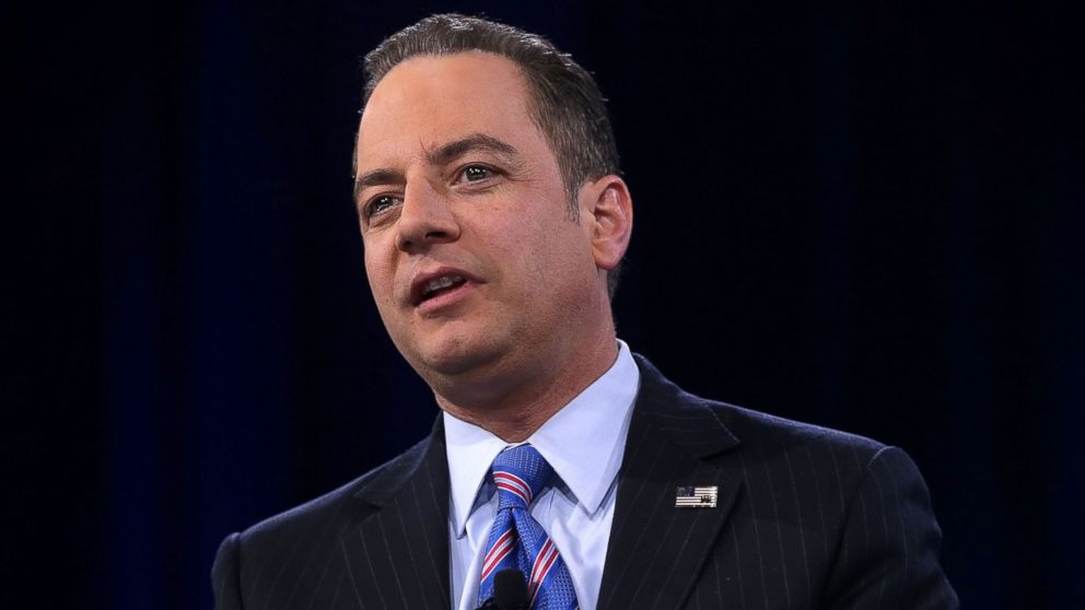 PHOTO: Chairman of the Republican National Committee Reince Priebus participates in a discussion during CPAC 2016 in National Harbor, Md., March 4, 2016.