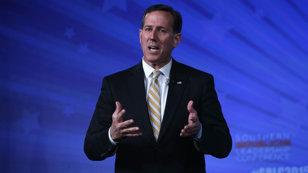 Former Sen. Rick Santorum, R-PA, speaks during the 2015 Southern Republican Leadership Conference in Oklahoma City, May 21, 2015.
