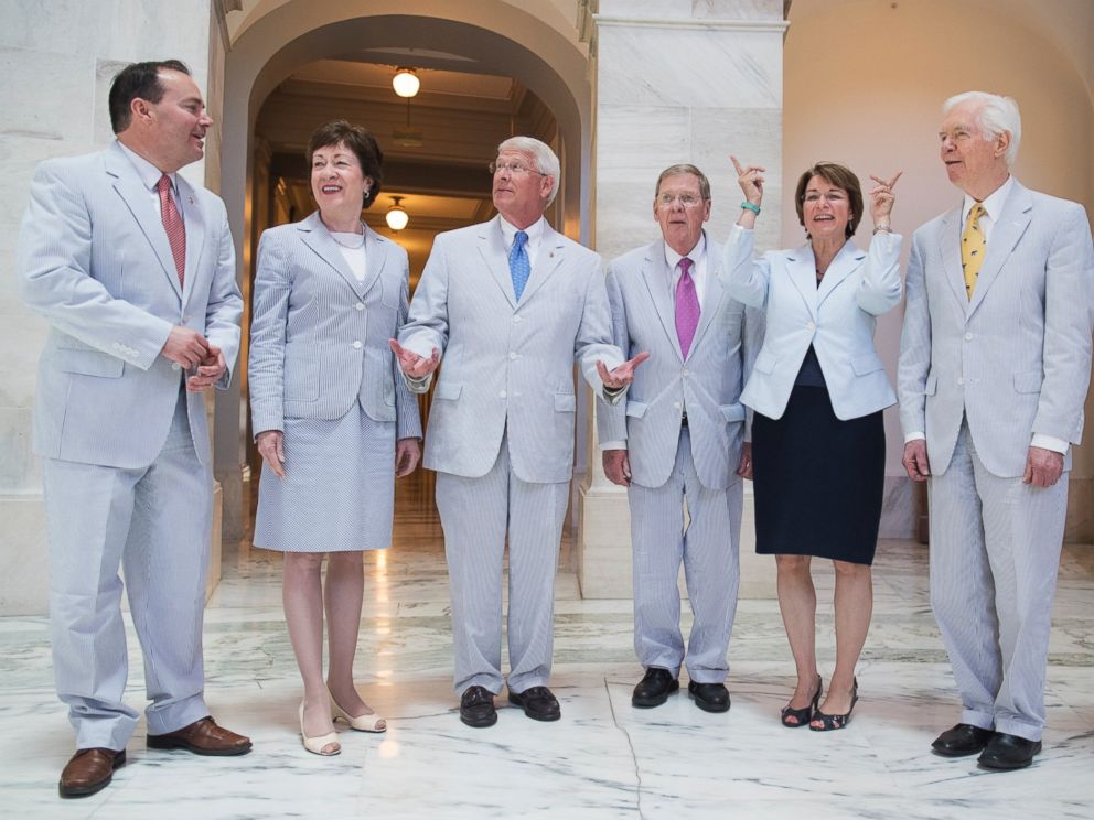 seersucker suit and white bucks