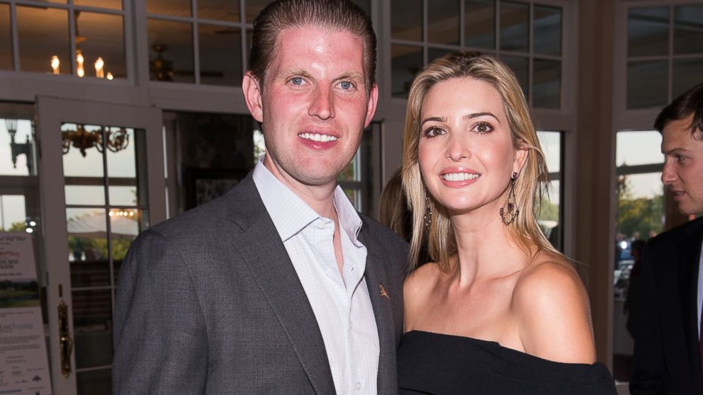 Eric and Ivanka Trump attend The Eric Trump 8th Annual Golf Tournament, Sept. 15, 2014, in Briarcliff Manor, New York.  