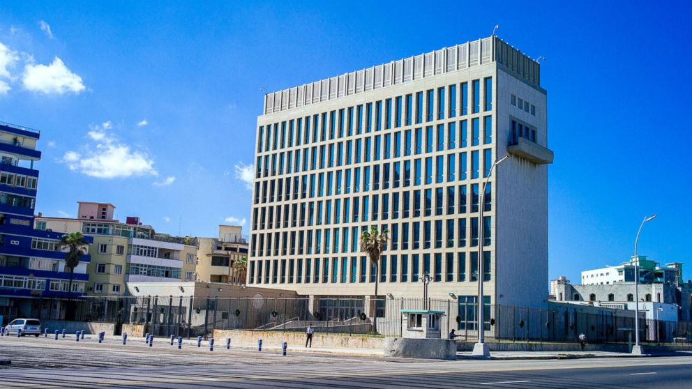 A general view of the soon-to-be American Embassy from Dec. 18, 2014 in Havana, Cuba.