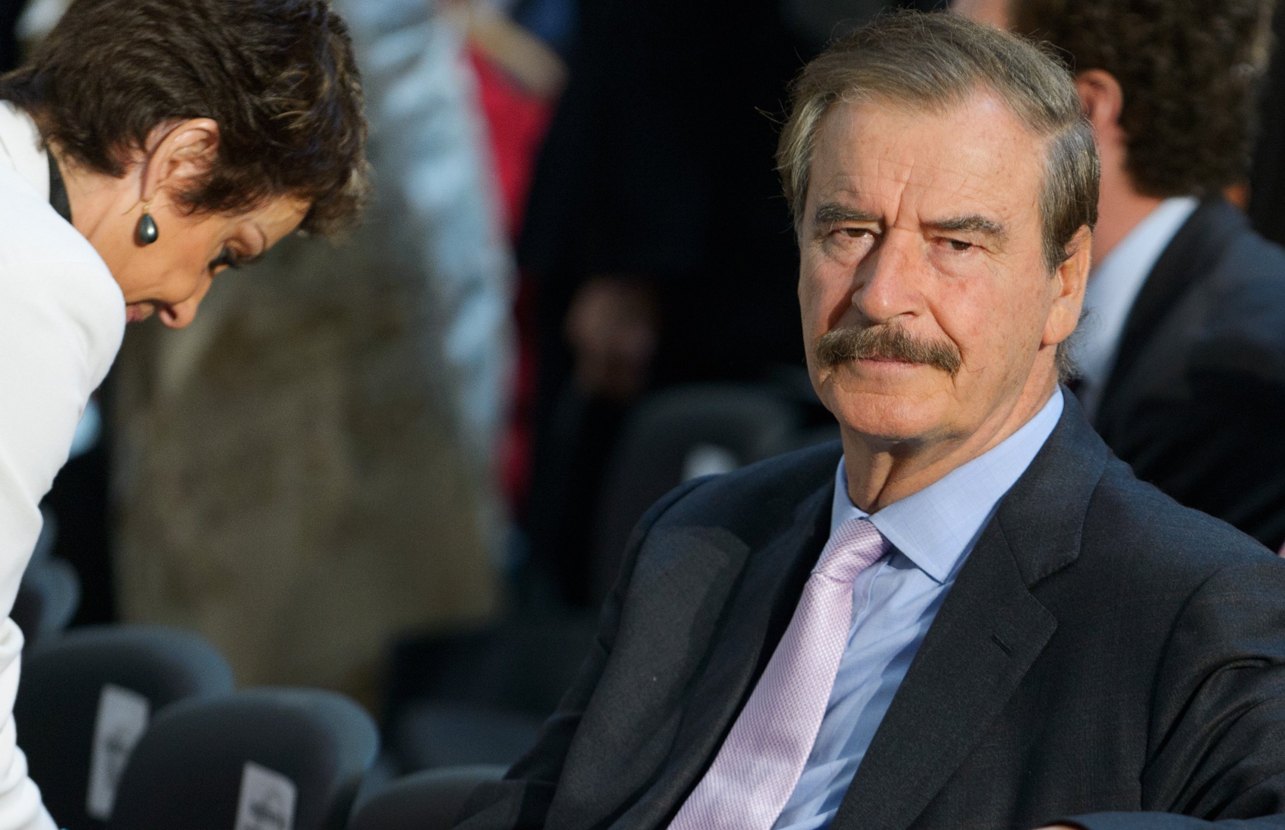 PHOTO: Former Mexican President Vicente Fox is seen before the start of  the Congressional Gold Medal presentation ceremony for Bangladeshi economist Muhammad Yunus, April 17, 2013, in the Rotunda of the U.S. Capitol in Washington.