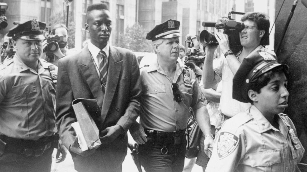 PHOTO: Yusef Salaam, accused rapist of a Central Park jogger, enters the Manhattan Supreme Court for deliberations.