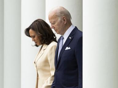 Biden and Harris urge Democrats to 'keep the faith' at DNC holiday reception