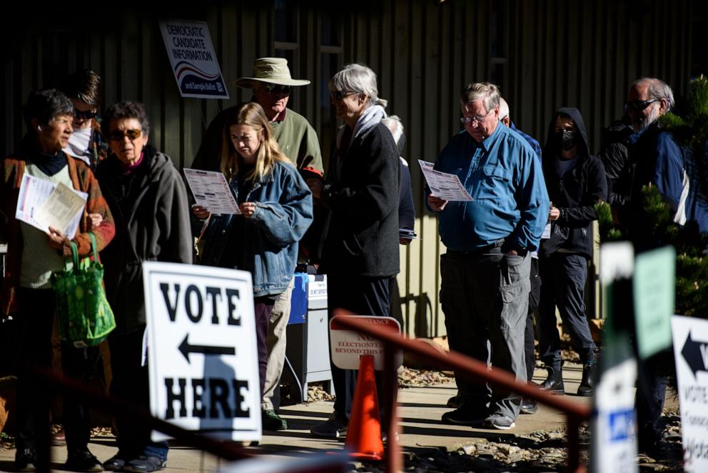 PHOTO: Early Voting Begins In Western North Carolina As Residents Continue Recovery From Hurricane Helene Devastation