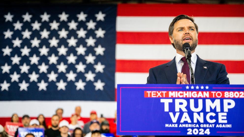 PHOTO: Republican Vice Presidential Nominee JD Vance Campaigns In Michigan's Detroit Suburbs