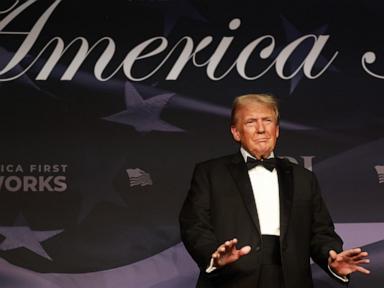 Trump makes first full public remarks during gala, celebrates new Cabinet appointees