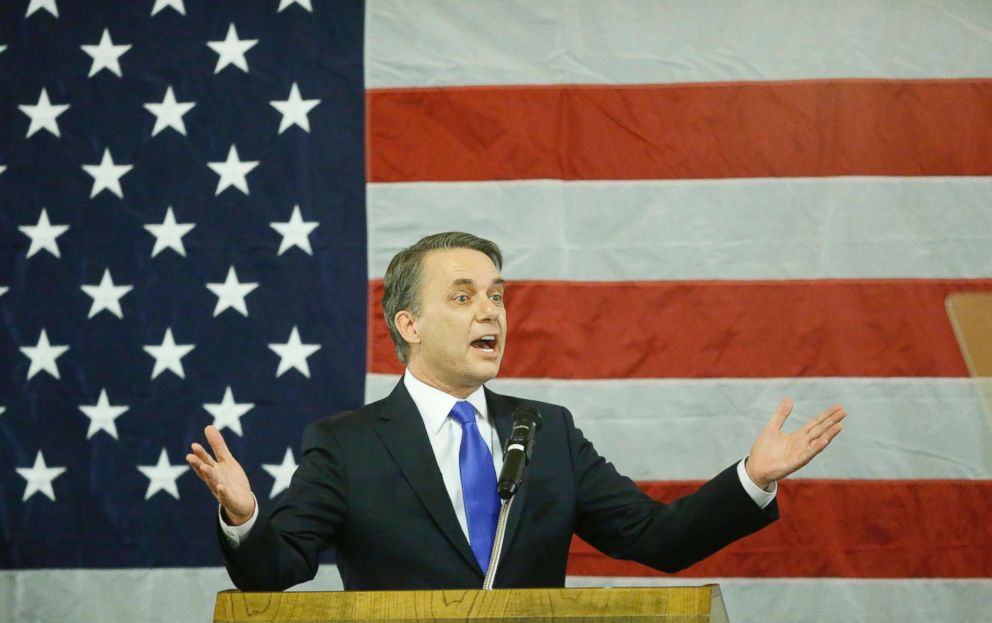 PHOTO: Kansas Gov. Jeff Colyer delivers a speech after his swearing in on Jan. 31, 2018, becoming the 47th governor of Kansas.