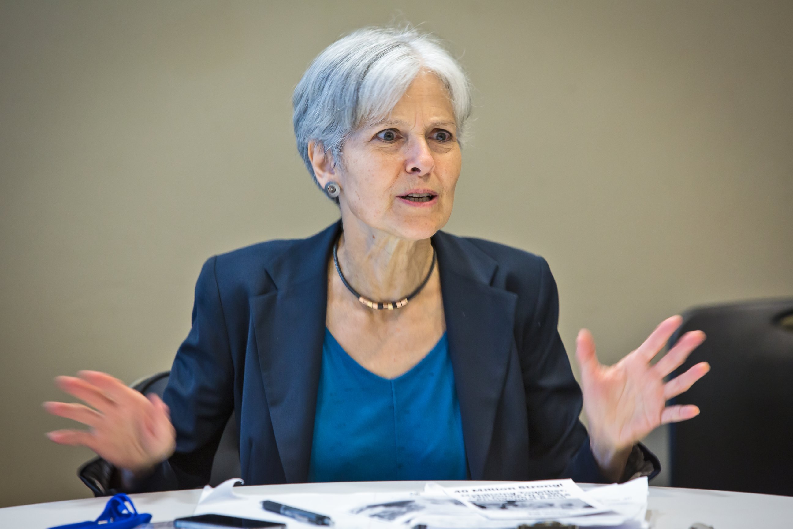 PHOTO: Presidential candidate for the Green Party Jill Stein speaks on the 10th anniversary of Hurricane Katrina at Xavier University in in New Orleans,  Aug. 29, 2015.