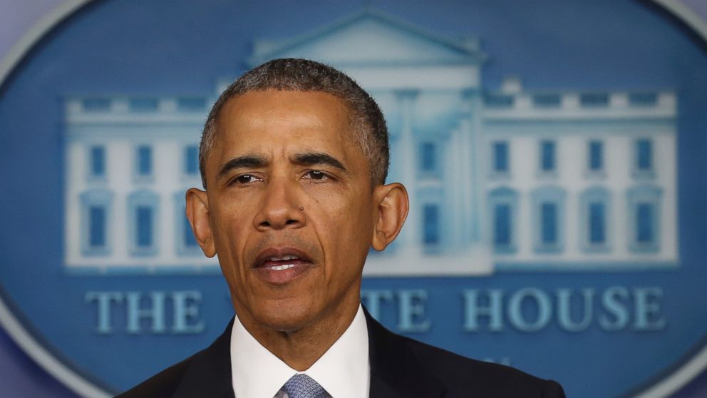 Barack Obama makes a statement at the White House, April 23, 2015, in Washington about the US drone strike that targeted a suspected al Qaeda compound in Pakistan but inadvertently killed an American and Italian being held hostage. 