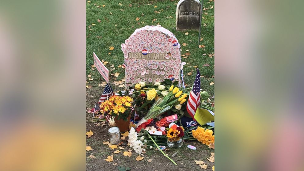 PHOTO: The City of Rochester Mayor's office says thousands of people made their way to Susan B. Anthony's grave to honor the late suffragette. 